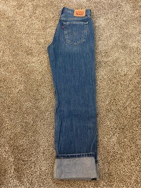 Levi's Women's Blue Low-Pro Straight-Leg Jeans size 25